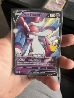 Dark Sylveon v SWSH134 Gem Mint 2021 25th Anniversary Celebrations Promo Card - Image 1