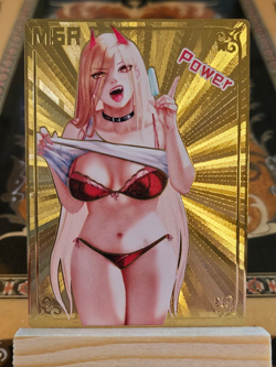 Goddess Haven Box Redemption Power Metal Card Serial 086/100 MSR Chainsaw Man - Image 2