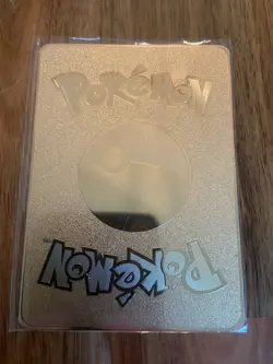 Pokemon Charizard Gold Metal Card - Ships Fast - Image 2
