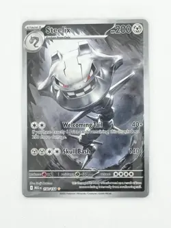 Pokemon Mega Evolution Steelix 150/132 Full Art Illustration Rare Card, NM - Image 3