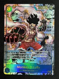One Piece Card Game Monkey.D.Luffy English Manga Alt Art OP11-118 Near Mint - Image 1