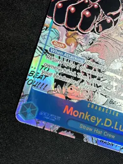 One Piece Card Game Monkey.D.Luffy English Manga Alt Art OP11-118 Near Mint - Image 3