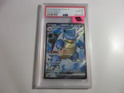 PSA 10 Japanese Blastoise EX Full Art 151 Pokemon Card - Image 1