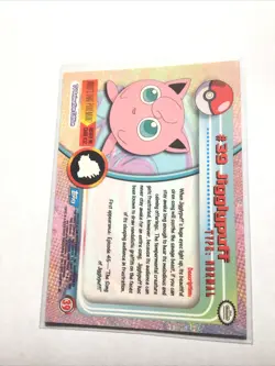 JIGGLYPUFF - # 39 - TOPPS SERIES 1 - BLUE LOGO - Pokemon Card - NM - Image 2