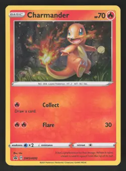 Charmander SWSH092 Promo,Holo Pokemon SWSH: Sword & Shield Promo Cards - Image 1