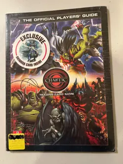 RARE CHAOTIC TCG RIPPLE FOIL RAIMUSA PROMO CARD SEALED WITH PLAYER'S GUIDE - Image 1
