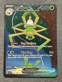 Spidops ex 243/198 Special Illustration Rare SIR Pokemon Card Full Art Holo NM - Image 1