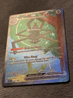 Spidops ex 243/198 Special Illustration Rare SIR Pokemon Card Full Art Holo NM - Image 2