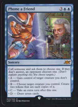 Phone a Friend M Unfinity 55 Magic The Gathering TCG - Image 1
