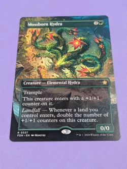MTG Magic: Foundations: Mossborn Hydra #0337 Rare - LP - Image 1