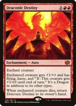DRACONIC DESTINY ~mtg NM-M The Brothers War 1 Mythic - Image 1