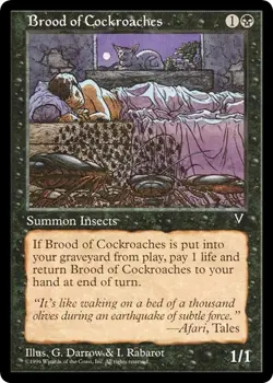 BROOD OF COCKROACHES x1 mtg Very Light Play Visions 1 Unc - Image 1