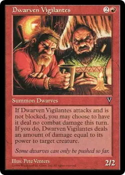 DWARVEN VIGILANTES x4 mtg VLP-NM Visions 4 Common - Image 1