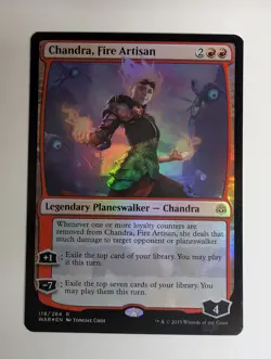 MTG - Chandra, Fire Artisan - WAR - R - Foil - 119 - Image 1