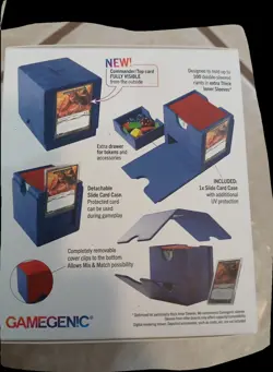 Gamegenic Sidekick Pro 100+ XL Convertible - Premium Deck Box Blue - Image 2