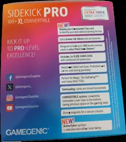 Gamegenic Sidekick Pro 100+ XL Convertible - Premium Deck Box Blue - Image 3
