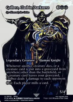 MTG Golbez, Clad in Darkness - Syr Konrad, the Grim Foil NM FINAL FANTASY - Image 1