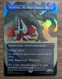 MTG Skithiryx, the Blight Dragon Rainbow Foil from Secret Lair Drop LP - Image 1