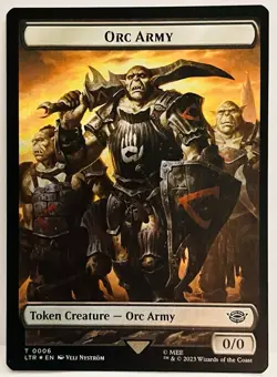 Orc Army (0006) Food (0010) Double-Sided Token -Universes Beyond:LOTR-FOIL-NM - Image 1