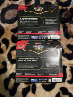 Pokemon TCG Paldean Fates Tech Sticker Collection Fidough + Maschiff Lot Of 2 - Image 2