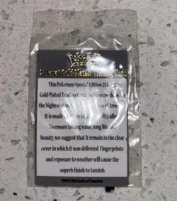 1999 Pokemon 23k Gold Plated Togepi Trading Card Sealed NIB - Image 3