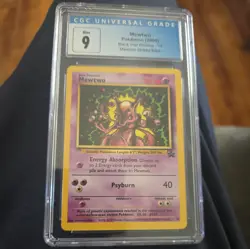 Pokemon 2000 Promo Mewtwo Black Star 12 CGC Mint 9 Pokemon Card - Image 1