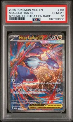 2025 Pokemon Mega Evolutions Mega Latias ex 181 PSA 10 - SIR - Image 1