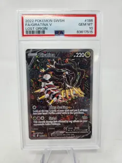 Pokemon 2022 Giratina V 186/196 Alt Art Lost Origin GEM MINT PSA 10 - Image 1