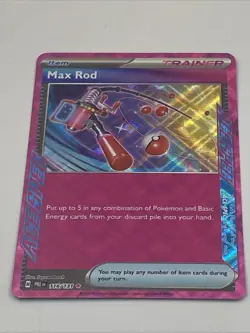 Pokemon TCG: Max Rod 116/131 Scarlet & Violet Prismatic Evolutions ACE Spec Rare - Image 2