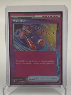 Pokemon TCG: Max Rod 116/131 Scarlet & Violet Prismatic Evolutions ACE Spec Rare - Image 5