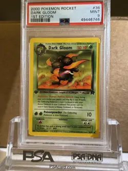 2000 Pokemon Team Rocket Dark Gloom #36 1st Edition PSA 9 Mint - Image 1