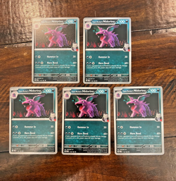 LOT x5 - #118 Team Rocket's Nidorino Pokemon TCG S&V Destined Rivals - Dark - Image 1