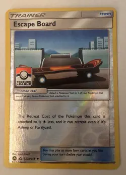 Pokemon Escape board - 122a/156 - Reverse Holo - League Challenge -PROMO - Image 1