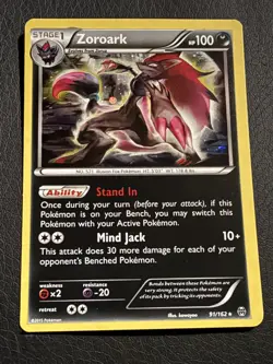 Pokemon XY Breakthrough Zoroark 91/162 Promo Cosmos Holo Rare - (NM-Mint TCG) - Image 1