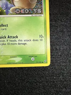 Pokemon Seedot Reverse Holo Stamped from EX Deoxys in DMG condition. - Image 4