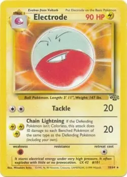 Pokemon TCG - Electrode - 18/64 - Rare Unlimited - Jungle Unlimited [Near Mint] - Image 1