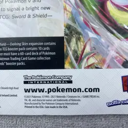 POKEMON EVOLVING SKIES 3 Pack Blister Umbreon Promo NEW SEALED SWORD AND SHIELD - Image 5