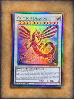 Yugioh Crimson Dragon RA04-EN061 Prismatic Ultimate Rare 1st Ed NM - Image 1