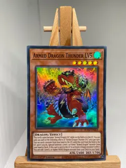 Armed Dragon Thunder LV5 - Super Rare 1st Edition BLVO-EN003 - NM - YuGiOh - Image 1