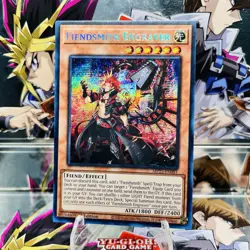 Yugioh Fiendsmith Engraver MP25-EN081 Prismatic Secret Rare 1st Ed Near Mint - Image 1