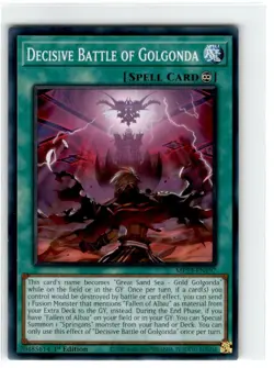 Yu-Gi-Oh! Decisive Battle Golgonda Common MP23-EN197 Lightly Played 1st Edition - Image 1