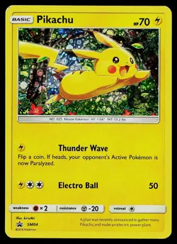 Pokemon Card Pikachu SM04 General Mills Promo Reverse Holo - Image 1
