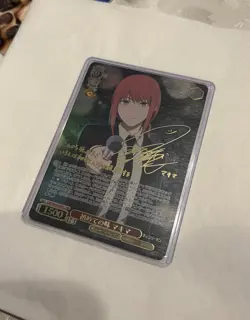 Signed Makima Chainsaw ManWeiss Schwarz CSM/S96-054SPJapan Trading Card Rare - Image 1