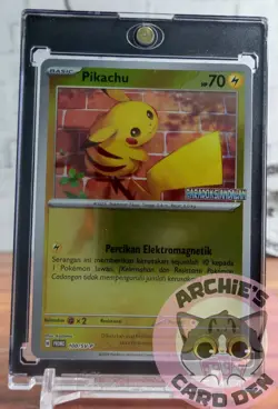 Pokemon Card Indonesia Pikachu Paradoks Andalan Promo Stamp 100/SV-P NEAR-MINT - Image 1