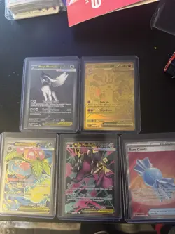 Mega Evolution Pokemon TCG Mega Lucario Ex Gold Mega Absol Ex SIR 10 Card Lot! - Image 1