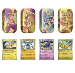 Pokemon 4 Mini Tins + 4 Promo Cards Bundle 1- 151 SAMS CLUB EXCLUSIVE Presale - Image 1
