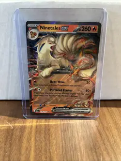 Pokemon Ninetales EX TCG Double Rare Holo Card #038/165 Scarlet and Violet 151 - Image 1