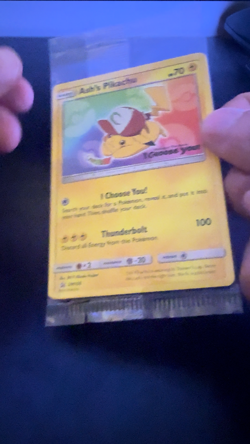 Sealed Ash's Pikachu SM108 Sun & Moon Black Star Promo I Choose You Pokemon card - Image 2