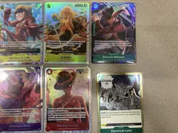 ONE PIECE TCG Card Lot Fresh New NM Foil Promo Luffy Nico Robin Carrot Zoro - Image 4