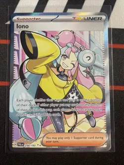 Pokemon TCG Iono Scarlet & Violet Paldea Evolved Holo Ultra Rare Card 254/193 - Image 1
